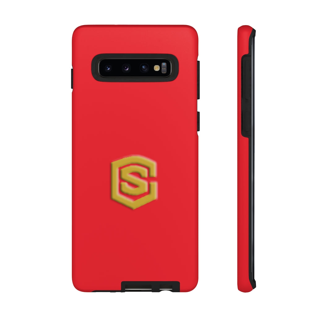 Red Tough Cases Gold Logo