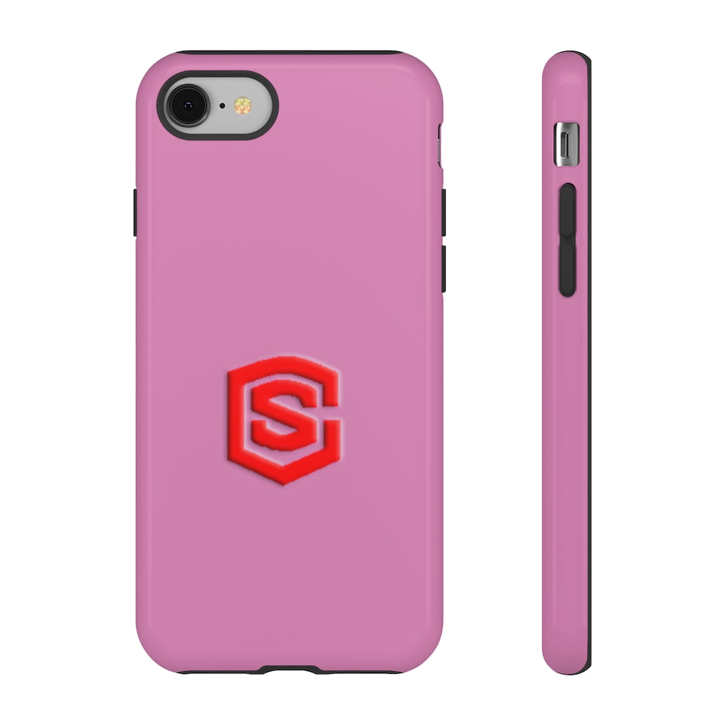 Pink Tough Cases Red Logo