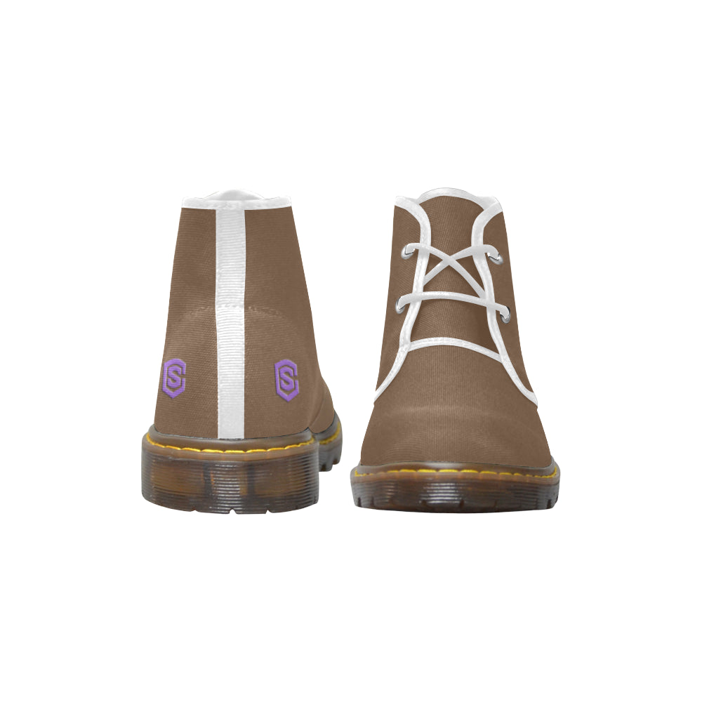 purple Men's Canvas Chukka Boots (Model 2402-1)