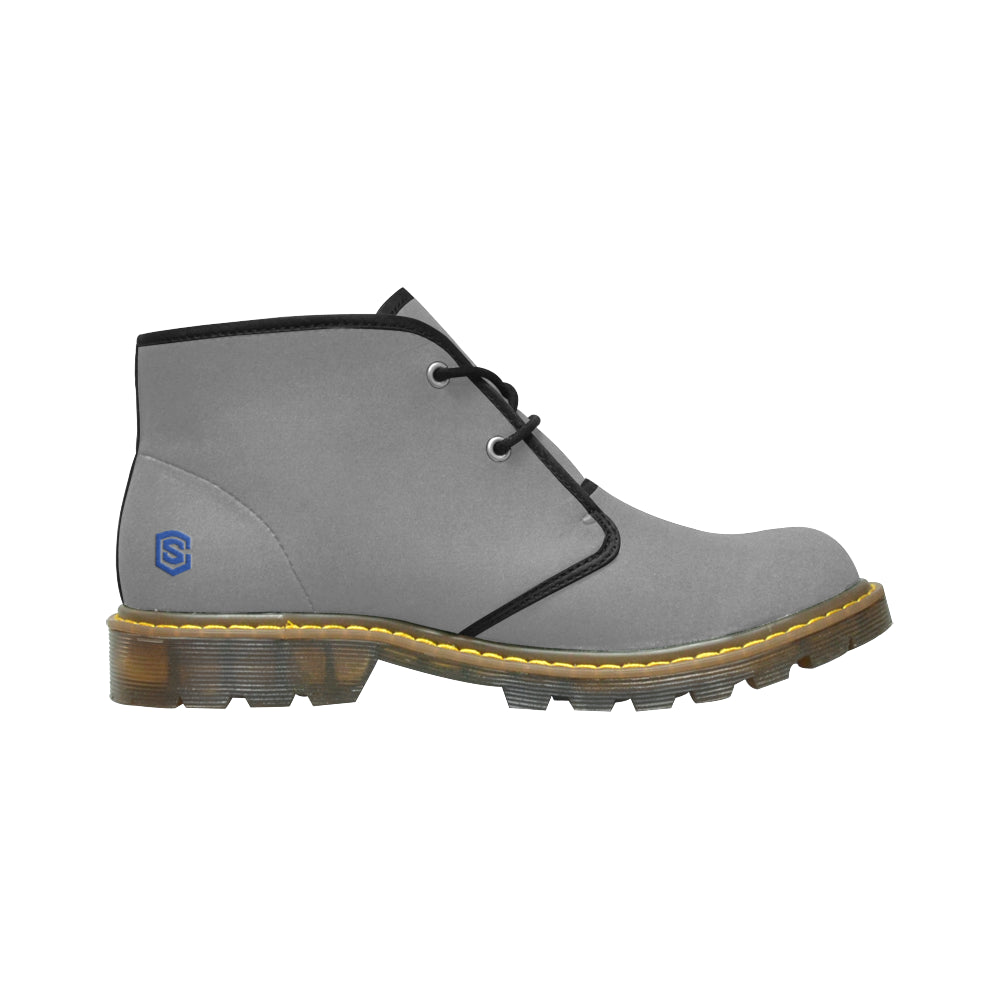 blue logo Women's Nubuck Chukka Boots (Model 2402)