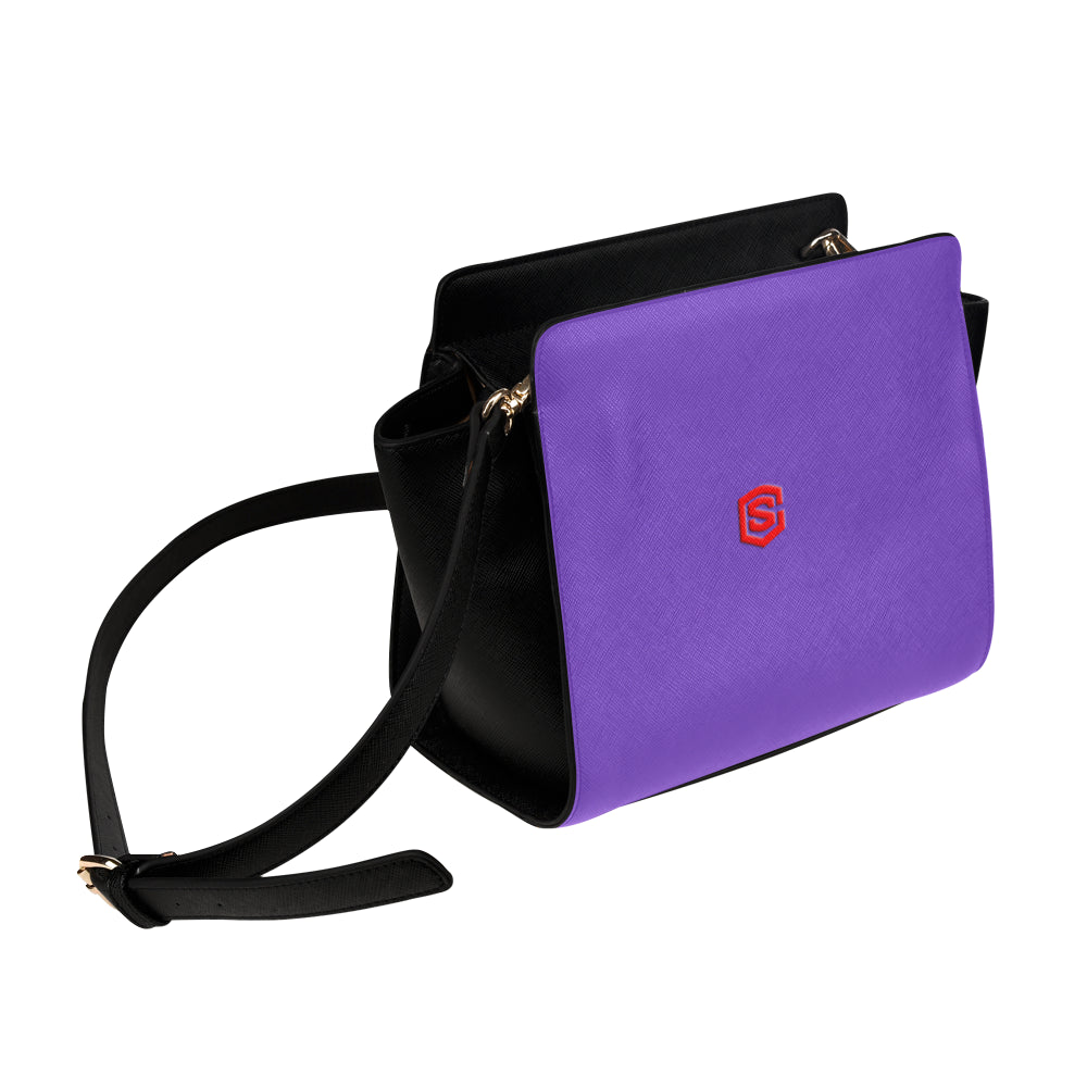 PURPLE SATCHEL BAG red logo Satchel Bag (Model 1635)