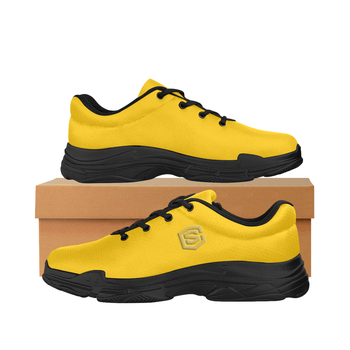 gold logo Lyra Men's Running Shoes (Model 058)