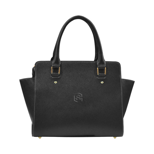 BLACK CLASSIC SHOULDER HANDBAG black logo Classic Shoulder Handbag (Model 1653)