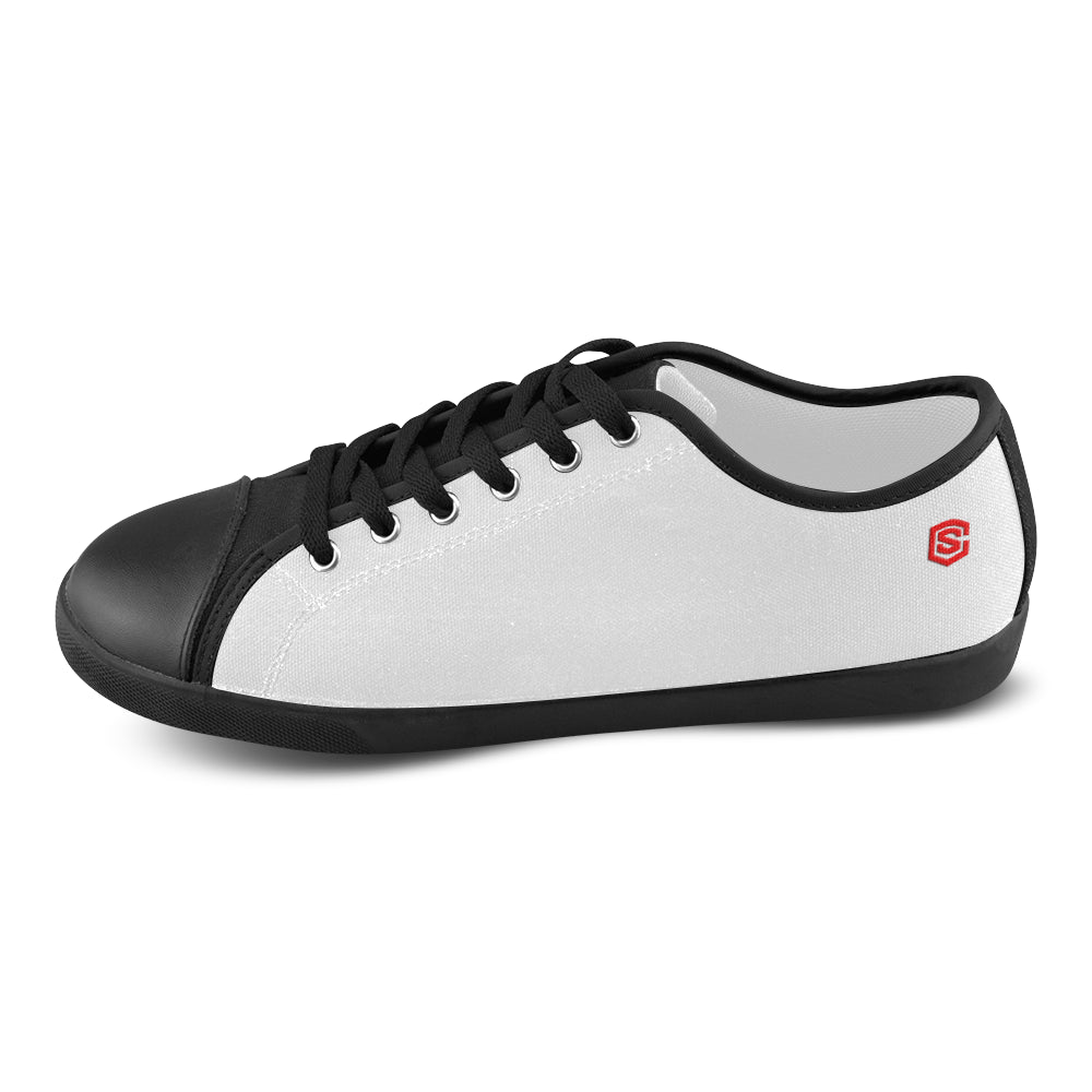 red Logo Men's Canvas Shoes (Model 016)