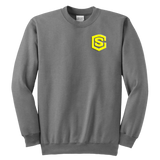 Youth Crewneck Sweatshirt WITH YELLOW  LOGO