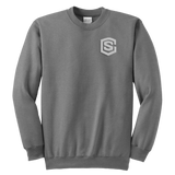 Youth Crewneck Sweatshirt WITH SILVER LOGO