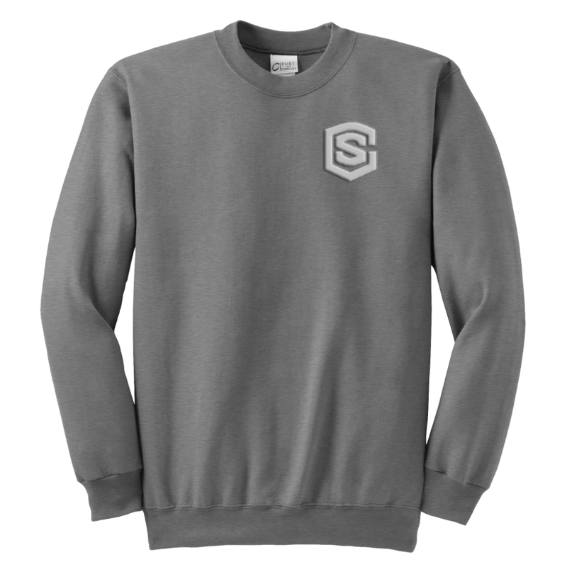 Youth Crewneck Sweatshirt WITH SILVER LOGO