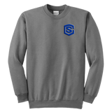Youth Crewneck Sweatshirt WITH BLUE LOGO