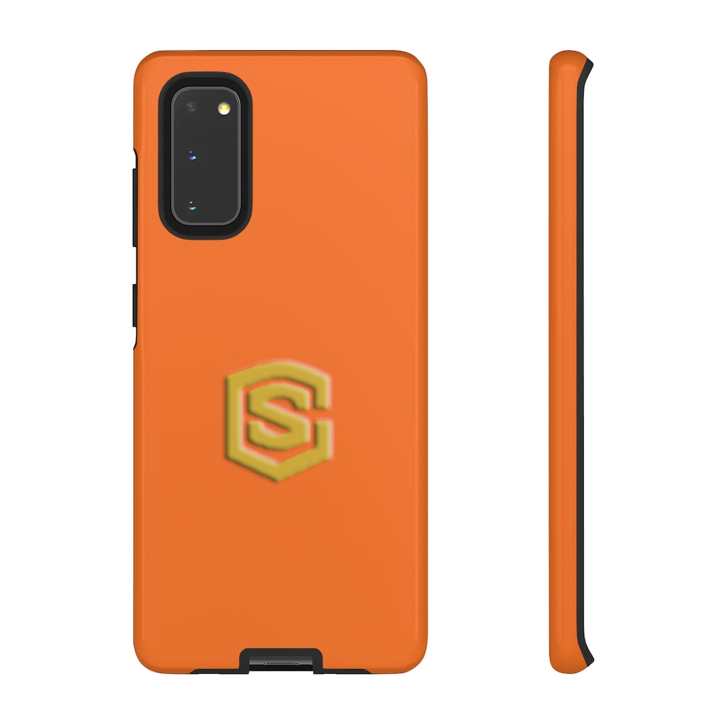Orange Tough Cases Gold Logo