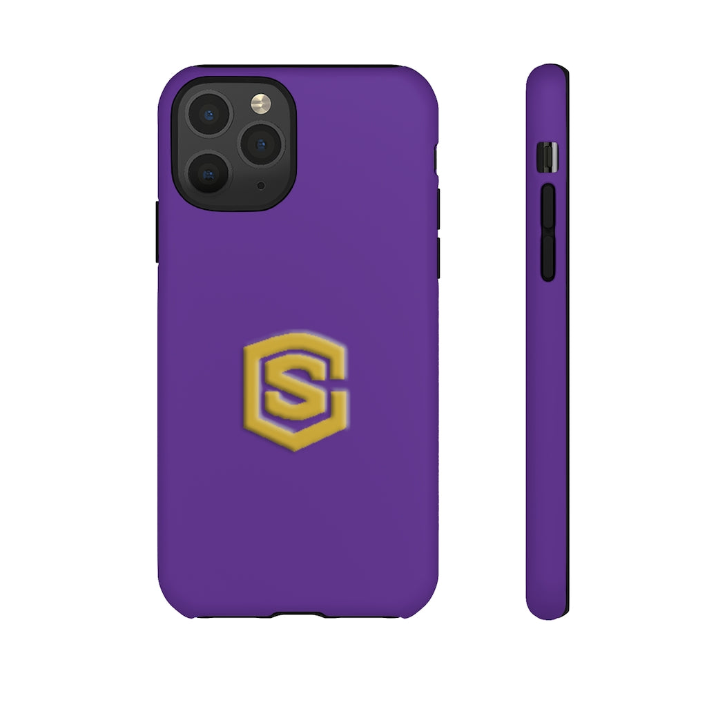 Purple Tough Cases Gold Logo