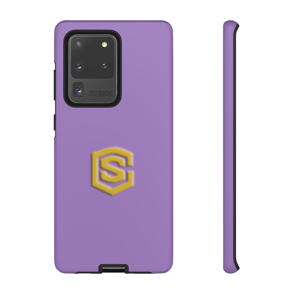 Purple Tough Cases Gold Logo