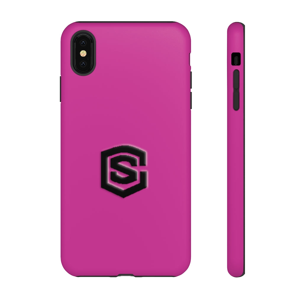 Purple Tough Cases Black Logo
