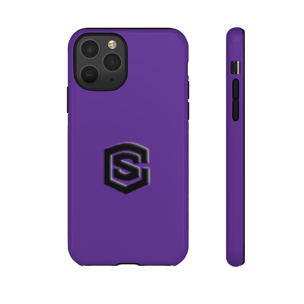 Purple Tough Cases Black Logo