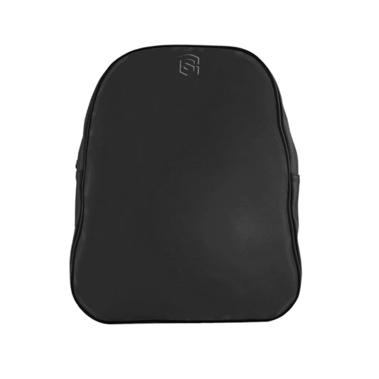 School Backpack Black Logo