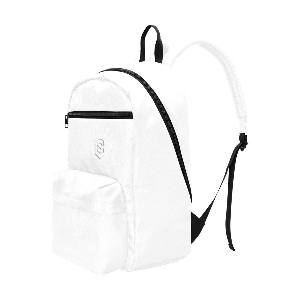 White Travel Backpack With White Logo Travel Backpack(Large Capacity)(Model 1691)