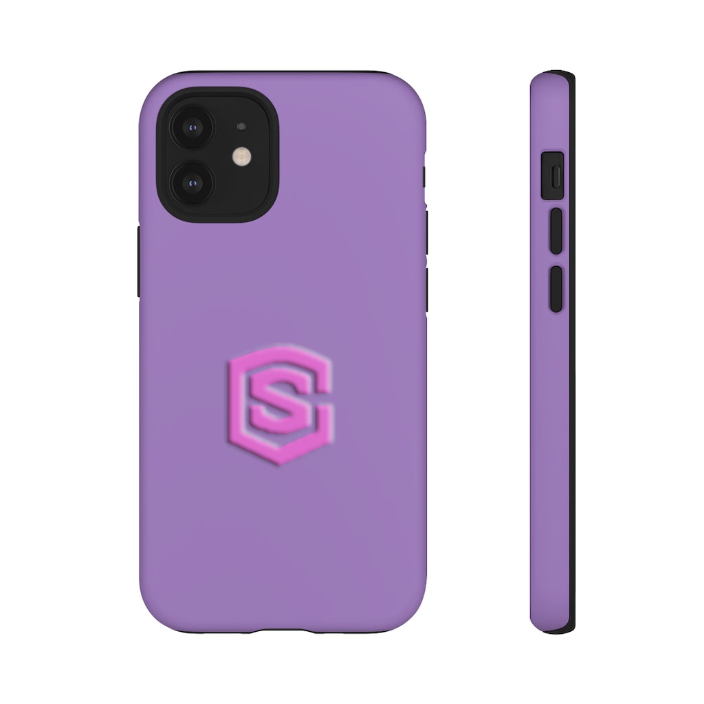 Light Purple Tough Cases Pink Logo