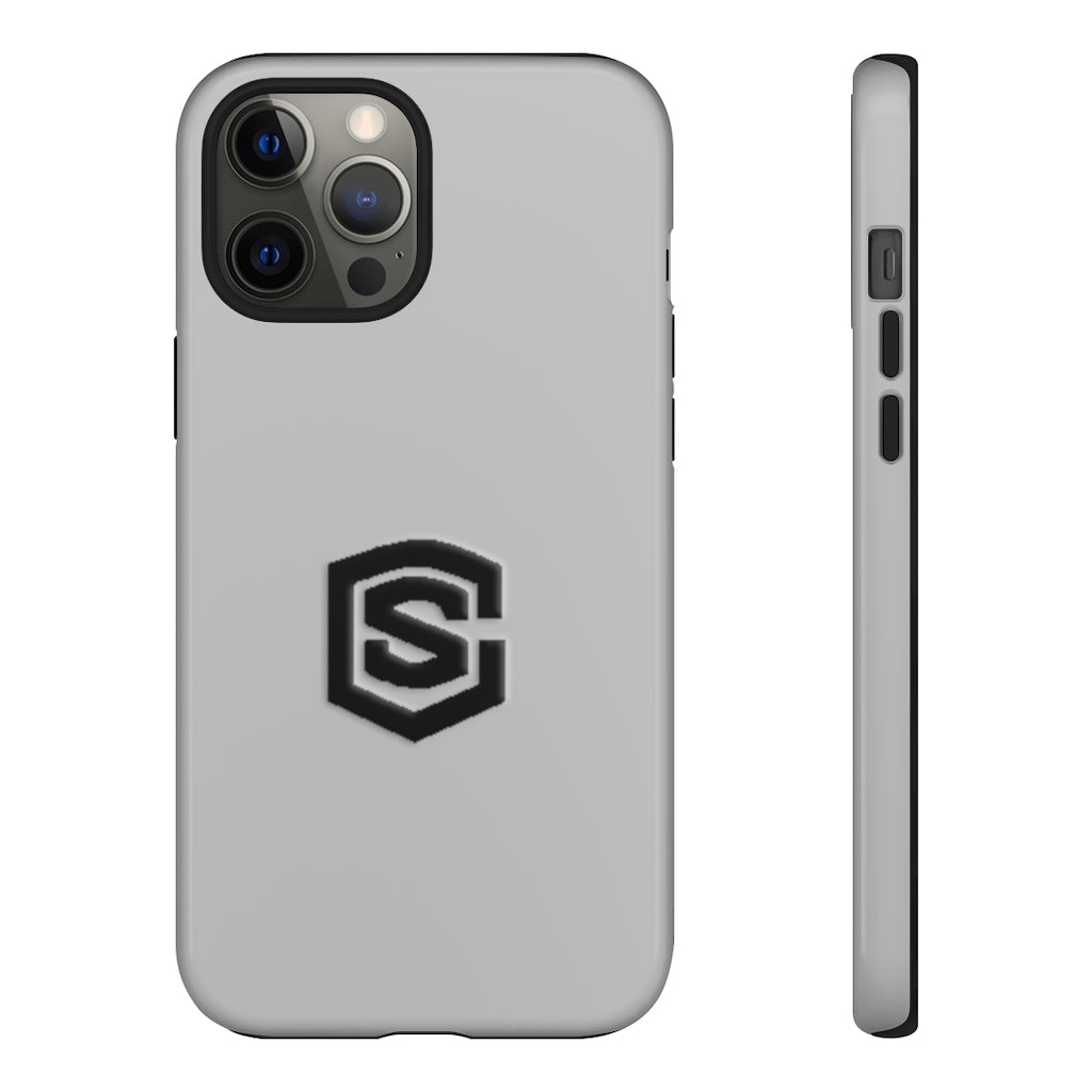 Silver Tough Cases Black Logo