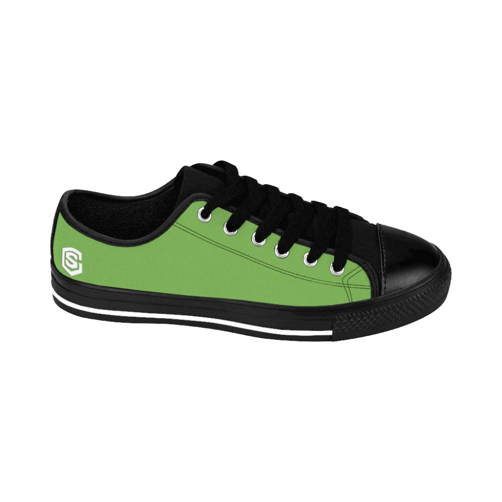 green Women's Sneakers White logo