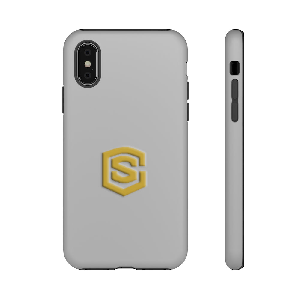Silver Tough Cases Gold Logo