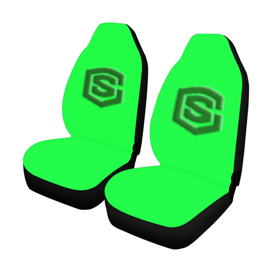 Green Car Seat Covers Green Logo Car Seat Covers (Set of 2)