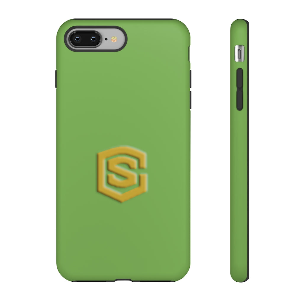 Light Green Tough Cases Gold Logo