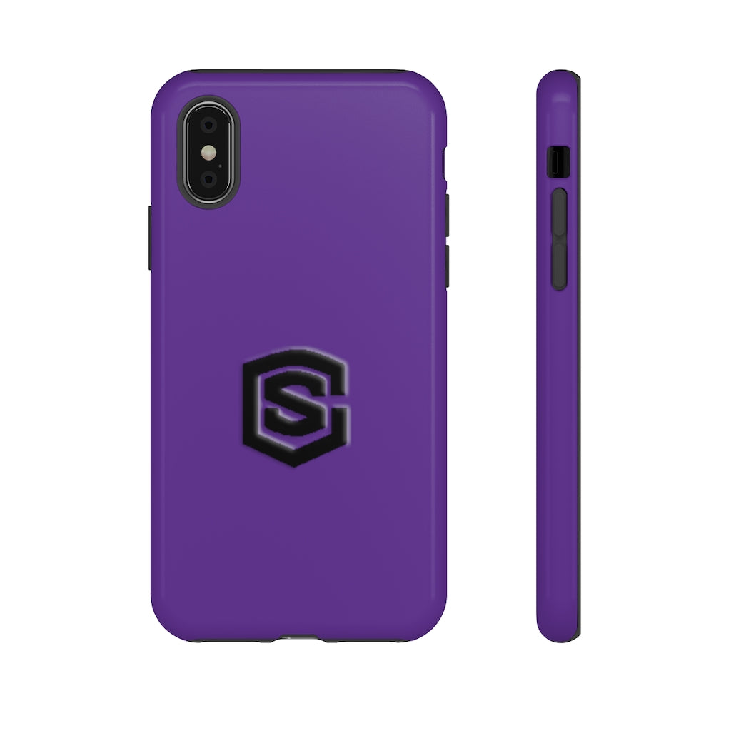 Purple Tough Cases Black Logo