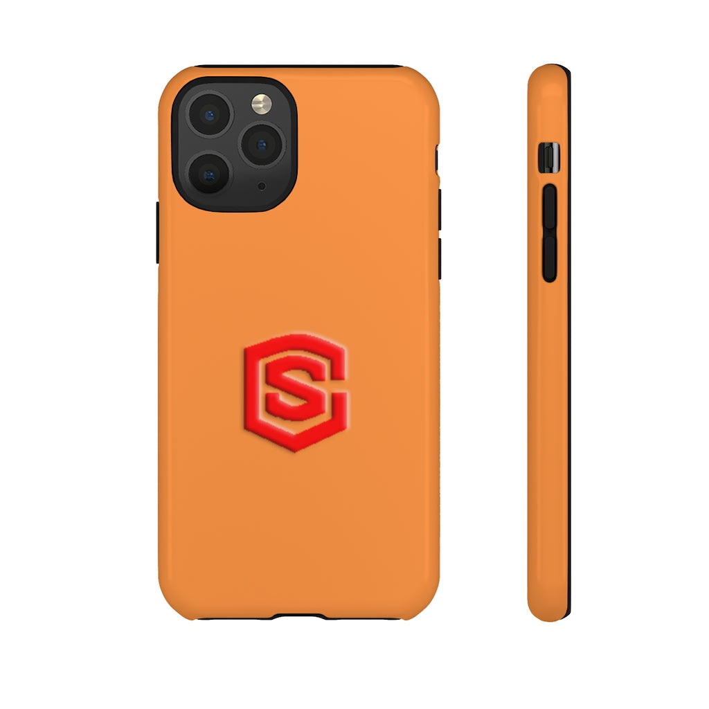 Orange Tough Cases Red Logo