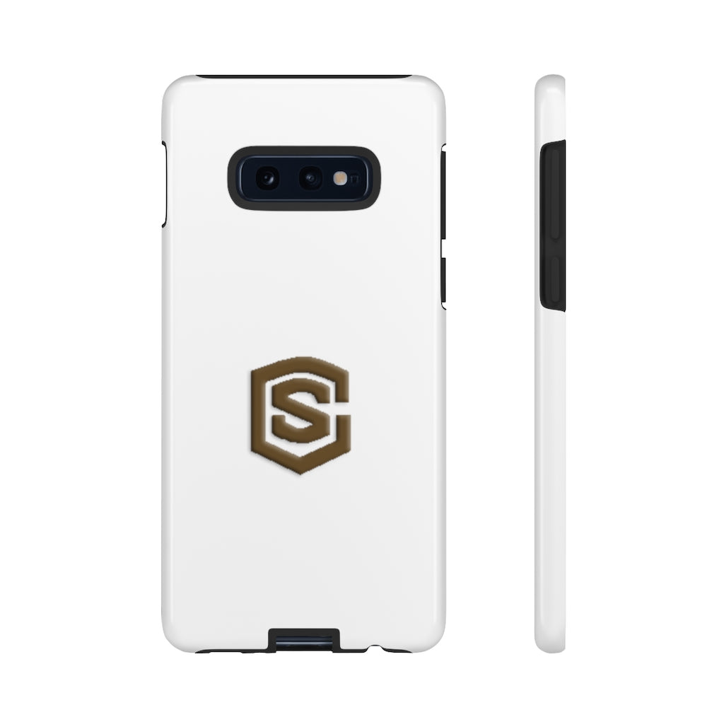 Black Tough Cases White Logo