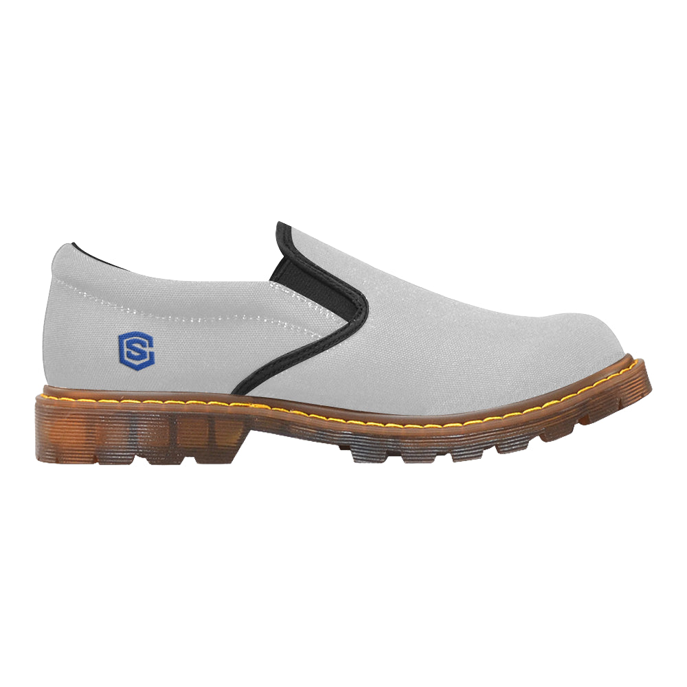 blue logo Martin Men's Slip-On Loafer (Model 12031)