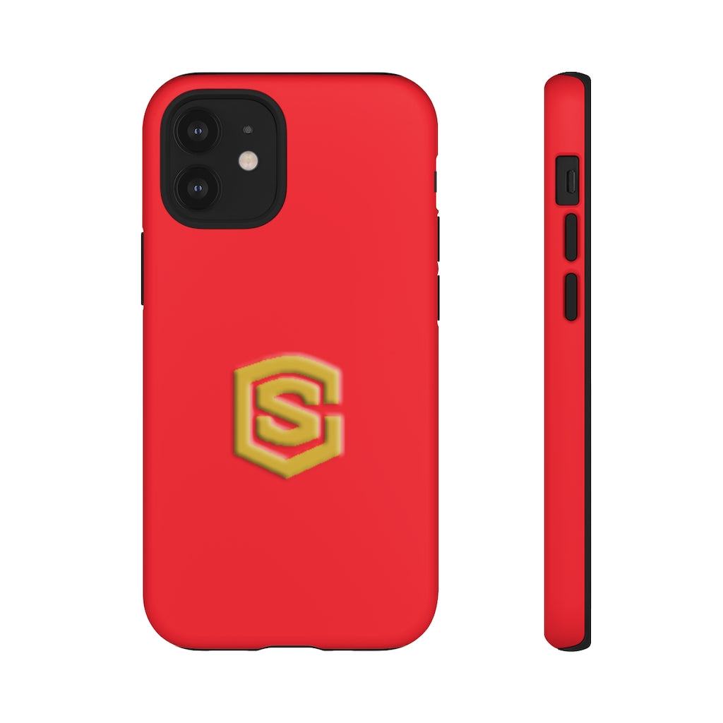 Red Tough Cases Gold Logo