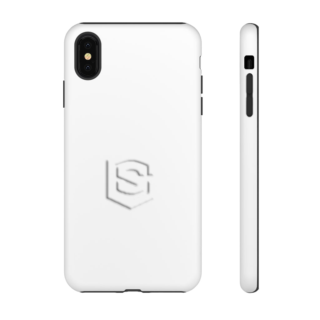 White Tough Cases White Logo
