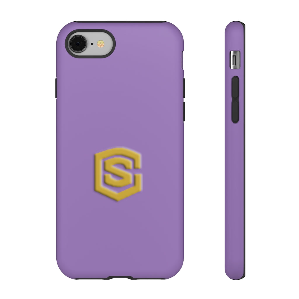 Purple Tough Cases Gold Logo