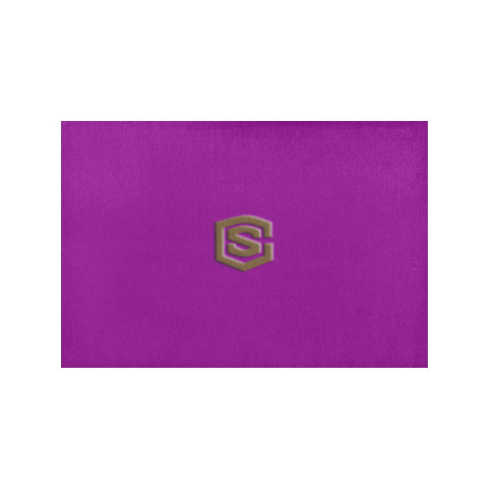 Purple Placemats 12" x 18" With Brown Logo Placemats 12" x 18" (Set of 2)
