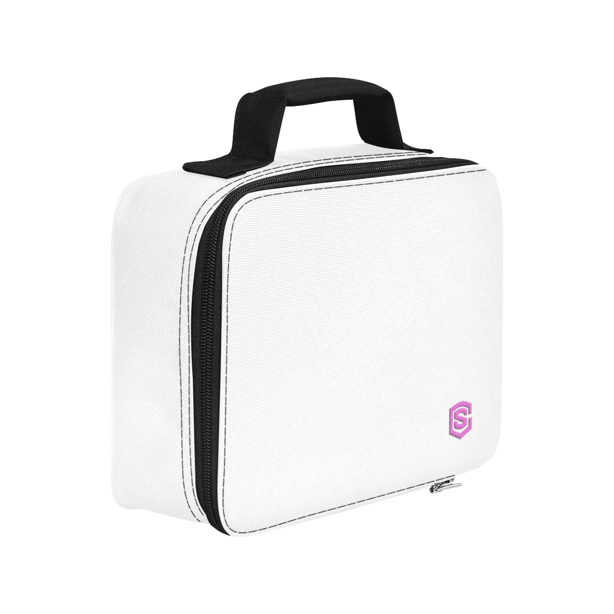 LIGHT GRAY PROTABLE STORAGE BAG pink logo Portable Storage Bag (Model 1690)