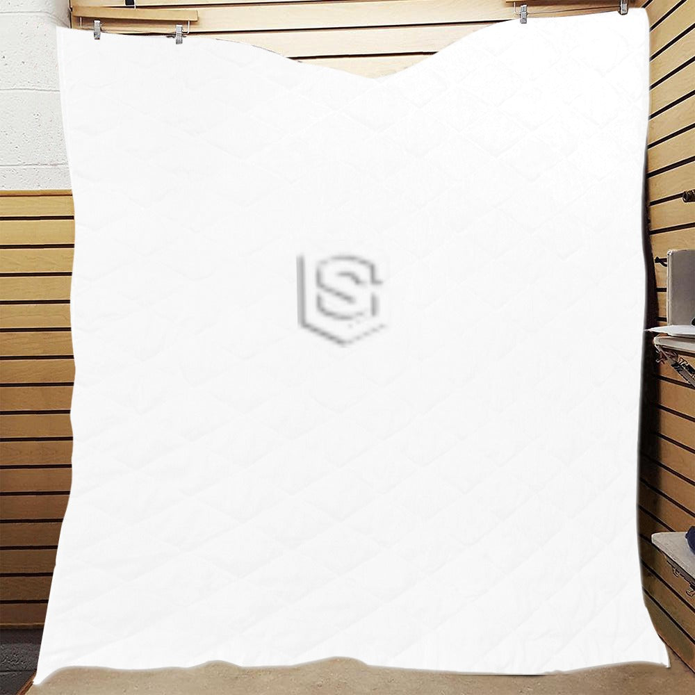 WHITE CUSTOM QUILT WHITE  LOGO Custom Quilt  70" x 80"
