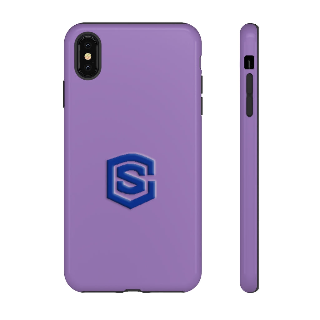 Purple Tough Cases Blue Logo