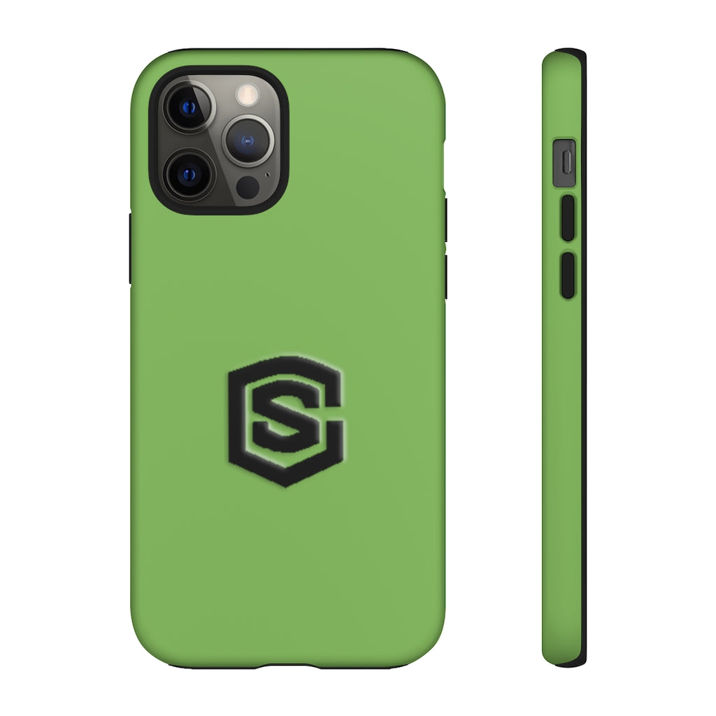 Green Tough Cases Black Logo