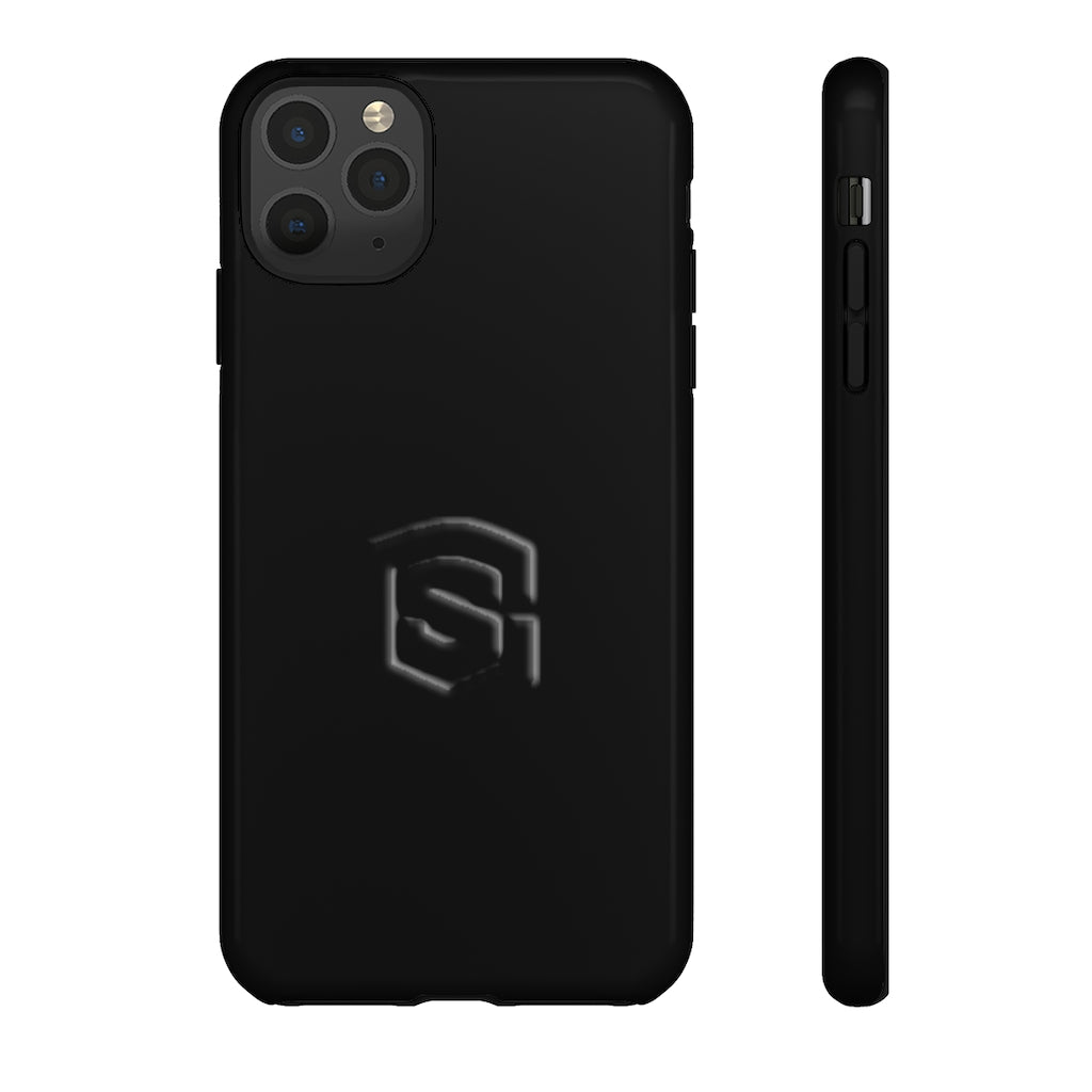 Black Tough Cases Black Logo