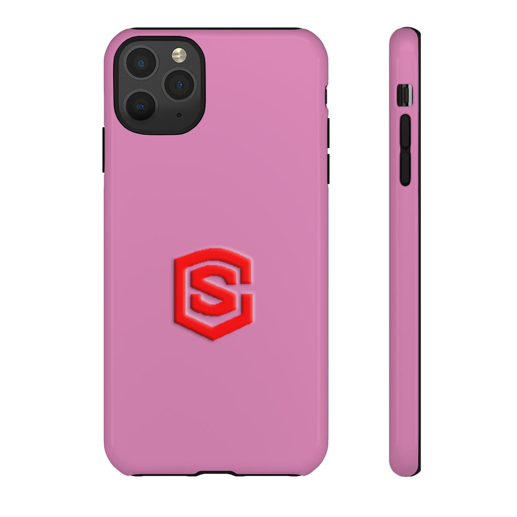 Pink Tough Cases Red Logo