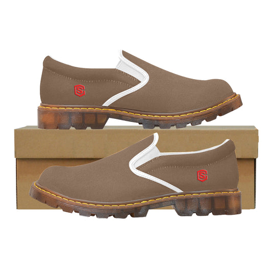 red logo Martin Women's Slip-On Loafer (Model 12031)