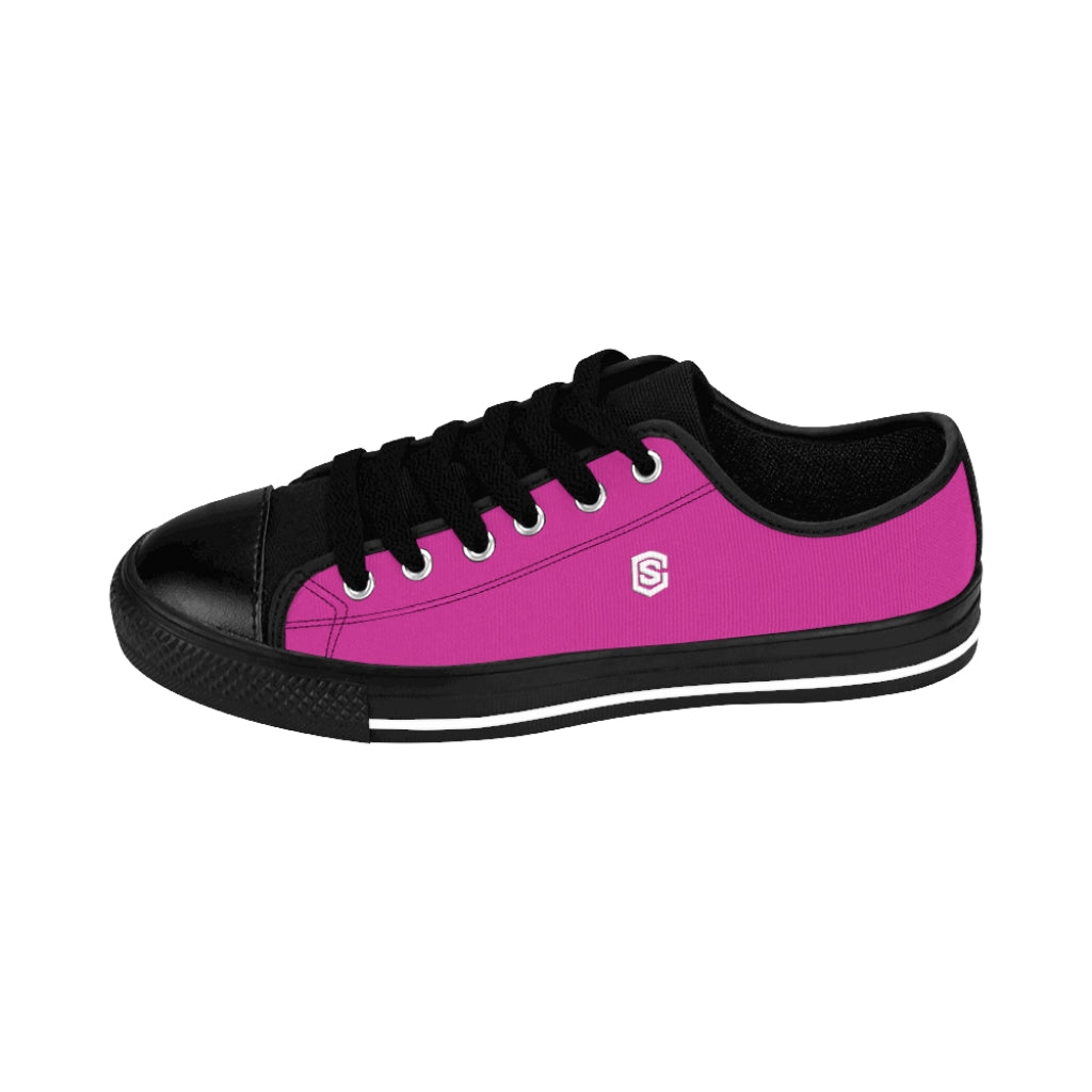 pink Men's Sneakers - white logo