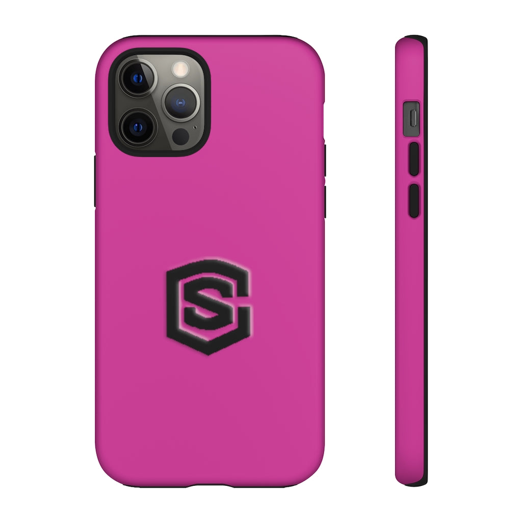 Purple Tough Cases Black Logo