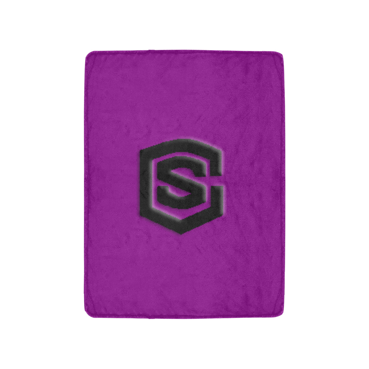 Purple Ultra-Soft Micro Fleece Blanket with Black Logo Ultra-Soft Micro Fleece Blanket 30"x40"