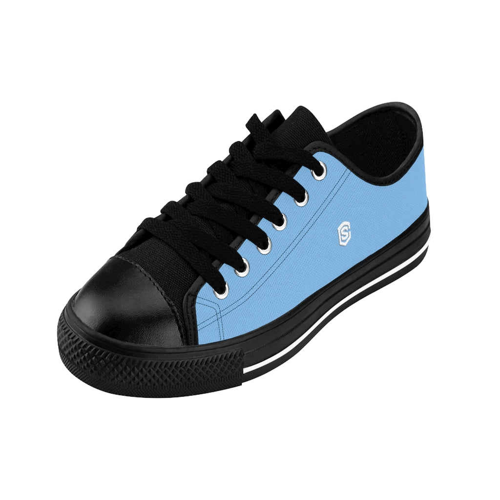 blue Men's Sneakers - white logo