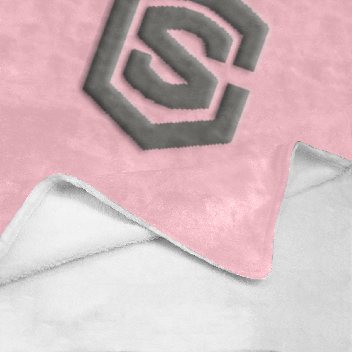 Pink Ultra-Soft Micro Fleece Blanket with Gray Logo Ultra-Soft Micro Fleece Blanket 30"x40"
