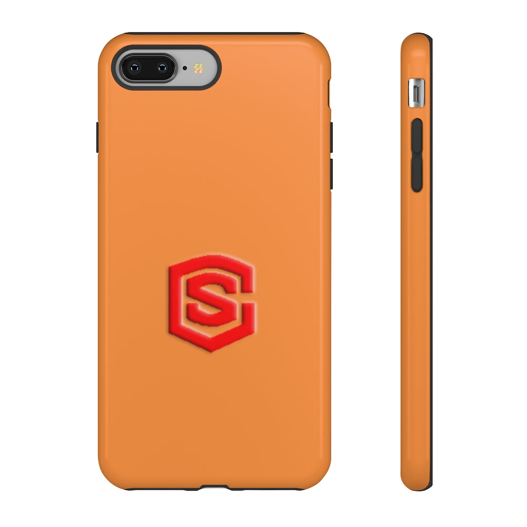 Orange Tough Cases Red Logo
