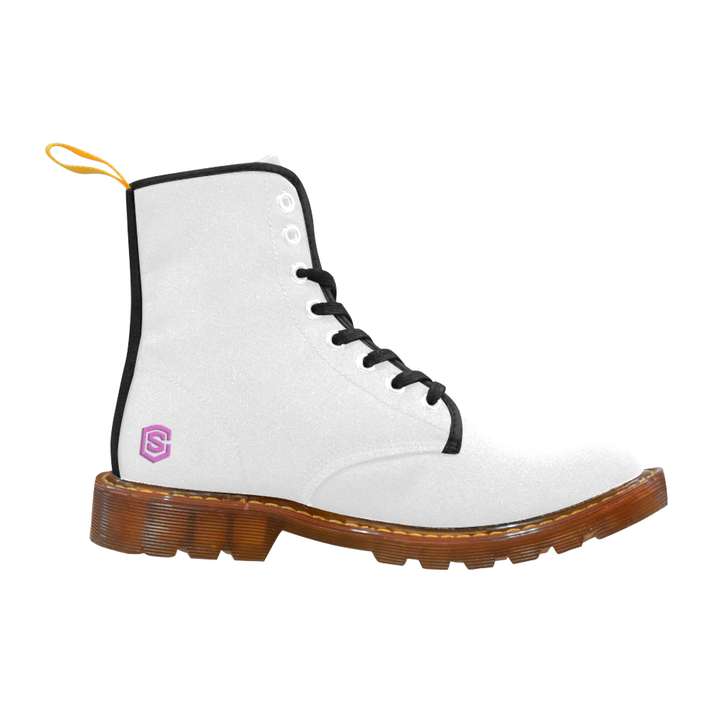 pink logo Martin Boots For Women Model 1203H