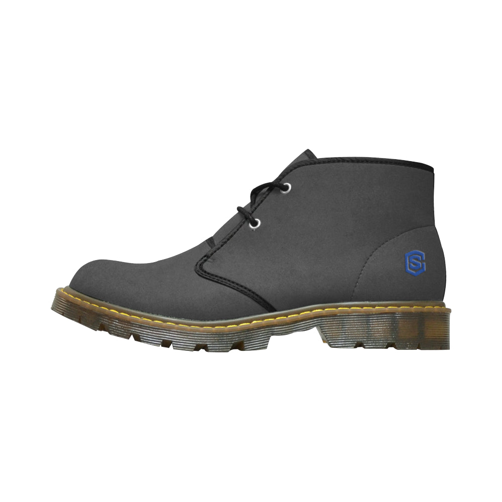 blue logo Women's Nubuck Chukka Boots (Model 2402)