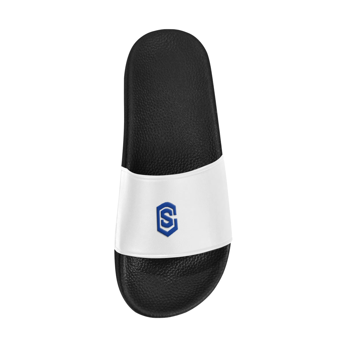 blue logo Men's Slide Sandals (Model 057)