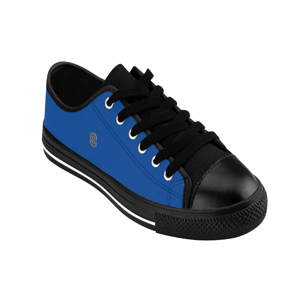 blue Men's Sneakers - gray logo